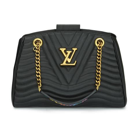 louis vuitton new wave chain tote|Louis Vuitton wave bag size.